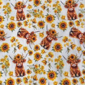 Bandana Hochlandrind Sonnenblume
